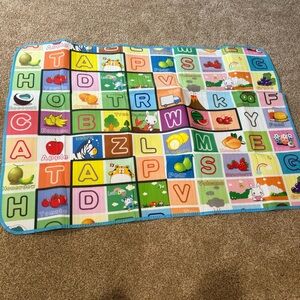 Double-Sided Play Mat, Educational Baby Playmat, 68.5" x 48"